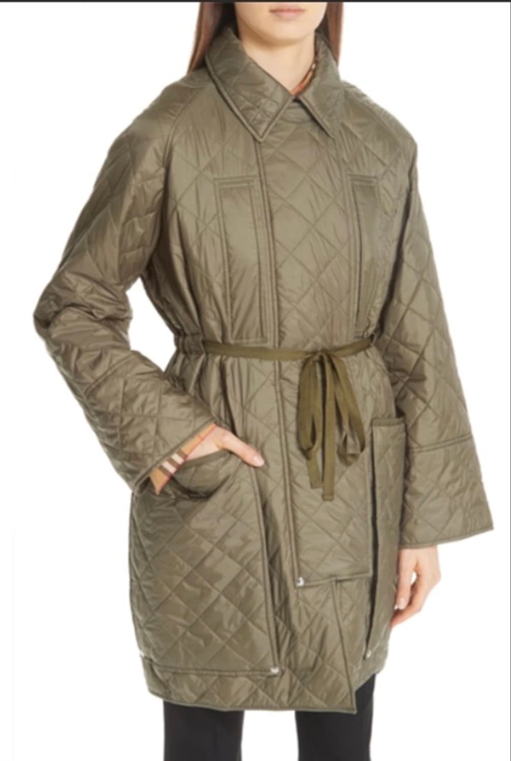 버버리 콜레레인 퀼팅 패딩 상품이미지4