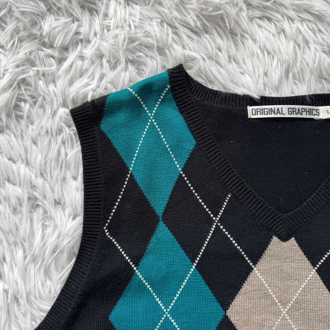 ORIGINAL GRAPHICS 일본빈티지 니트 베스트 빈티지베스트 상품이미지1