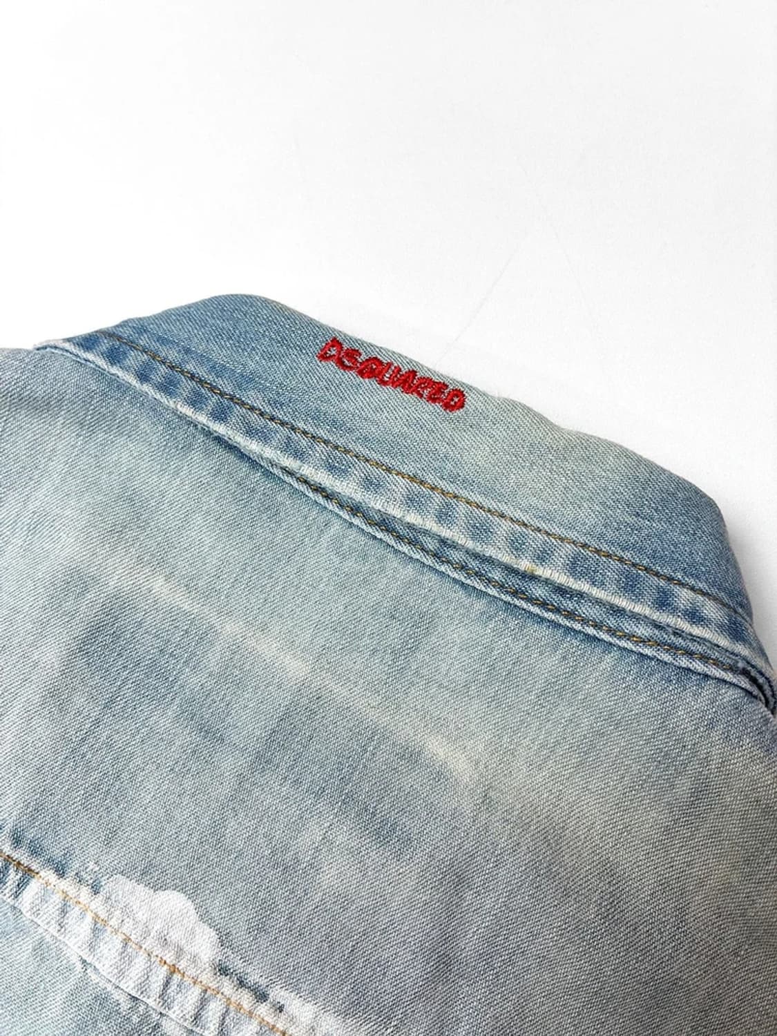 디스퀘어드2 00s 페인팅 데님 웨스턴 셔츠 PN5190 상품이미지7