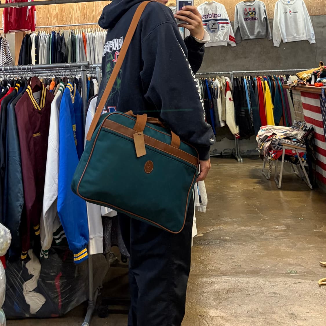 90s 미국 빈티지 폴로랄프로렌 크로스백 숄더백 서류가방 상품이미지3