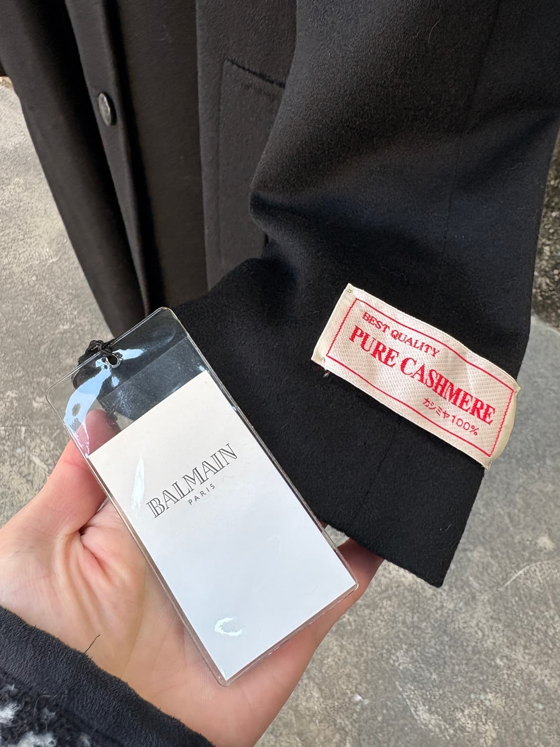 발망 캐시미어 코트 (밍크 카라) 상품이미지6