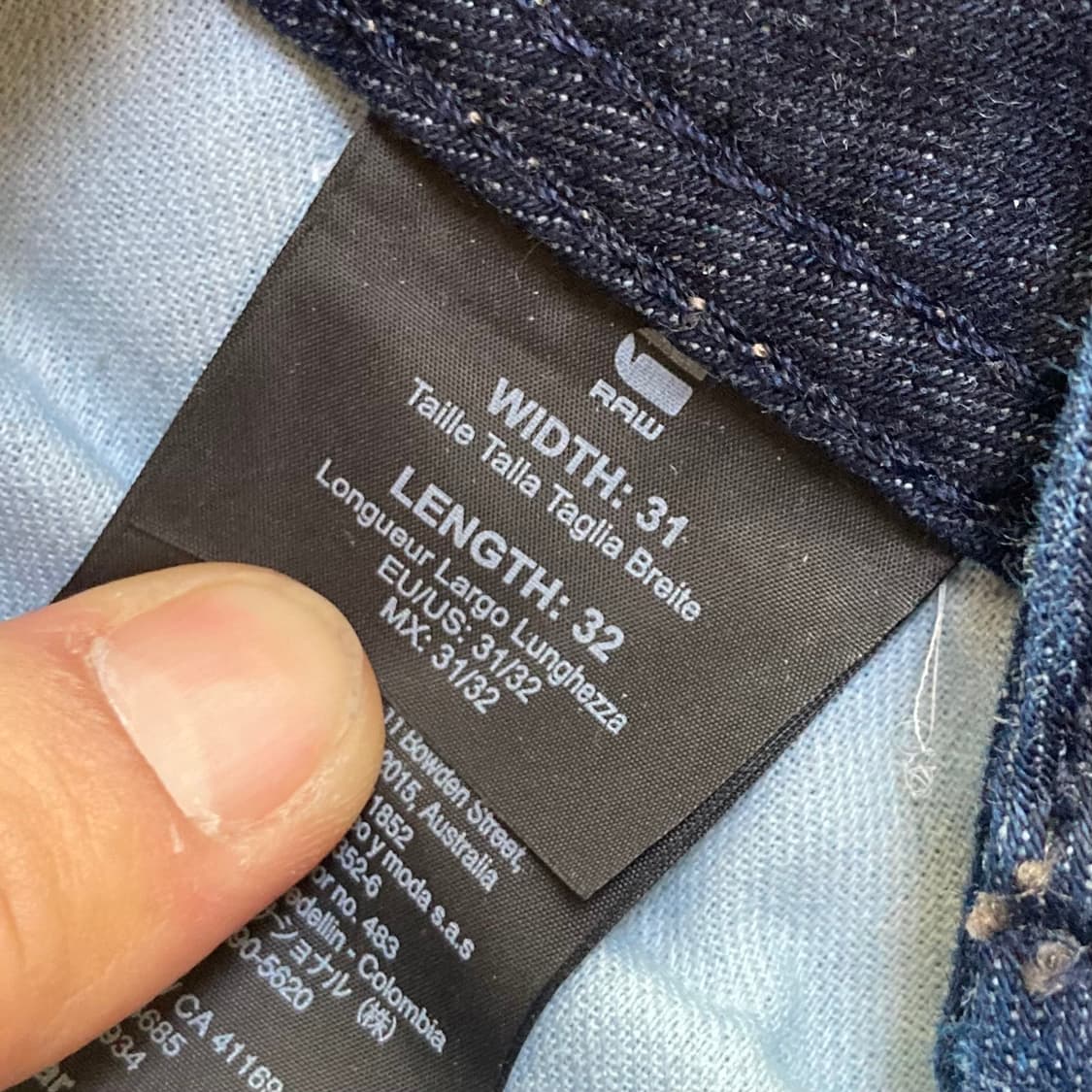 지스타 로우 MIDGE 데님팬츠 W31 L32 상품이미지5