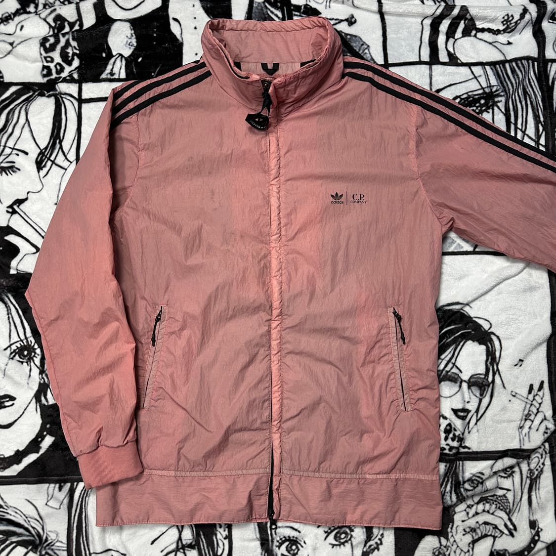 아디다스 CP컴퍼니 핑크 바람막이 자켓 상품이미지2