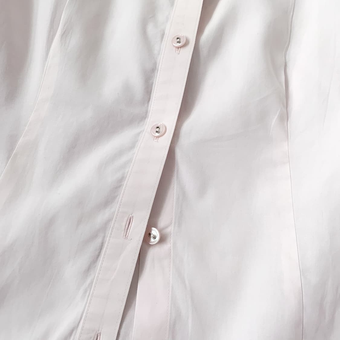 버버리 페일연핑크 노바체크 슬림핏 셔츠 상품이미지5