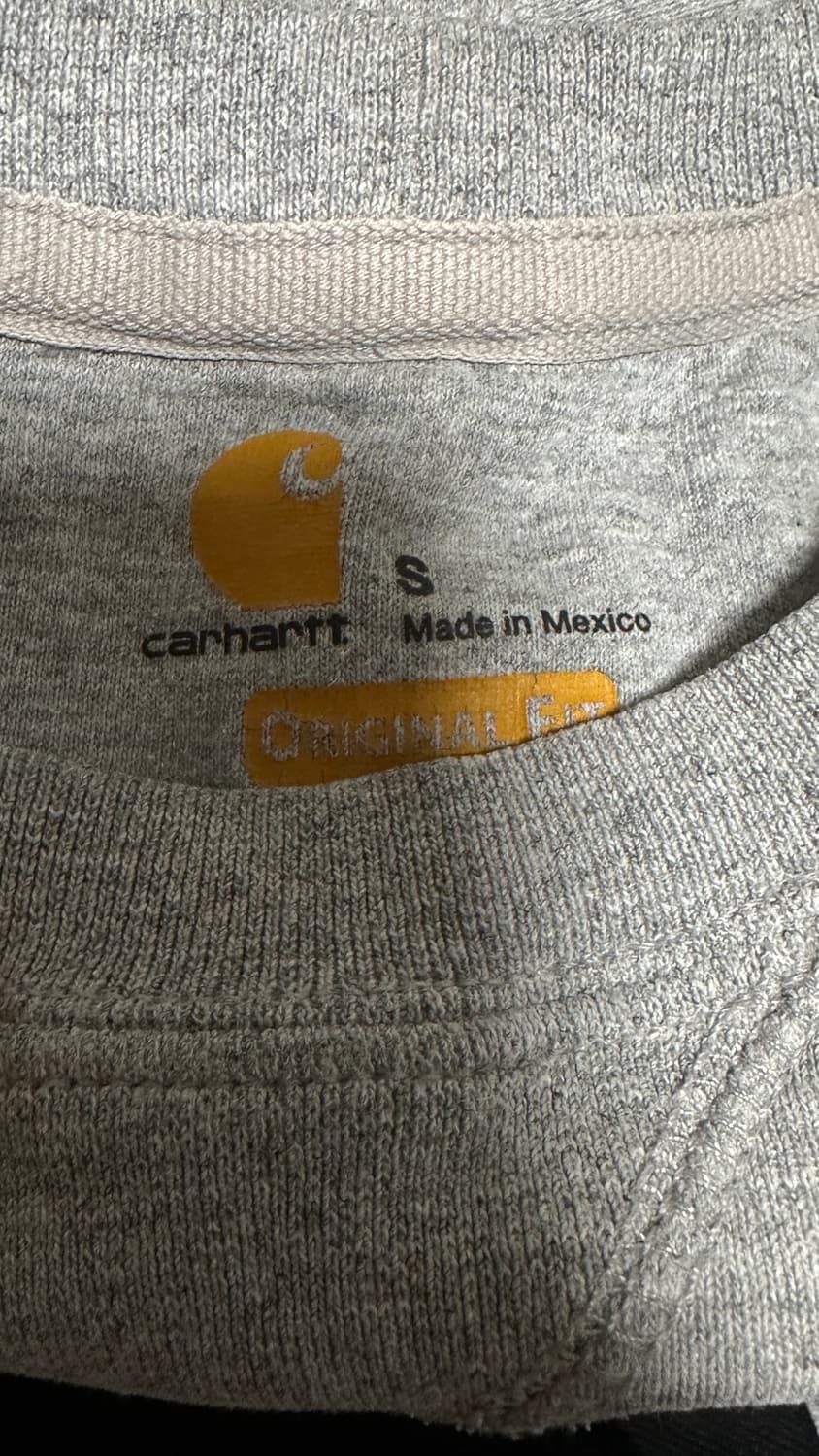 칼하트 그레이 맨투맨 S 상품이미지3