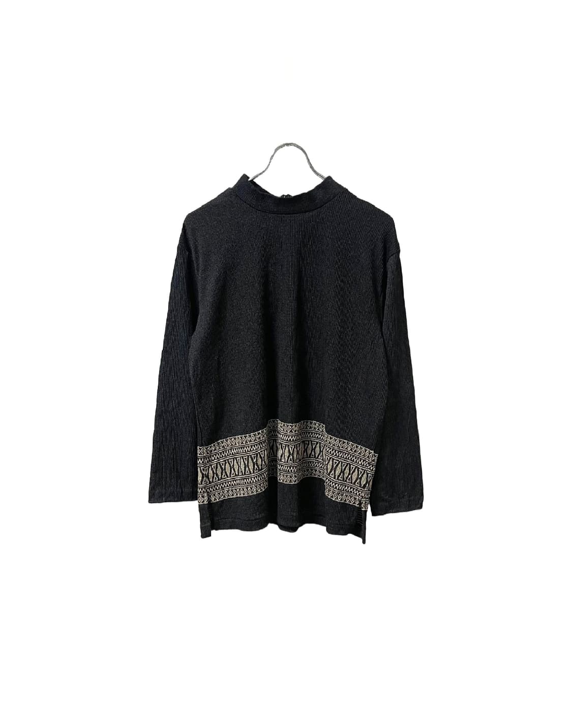 Ethnic Ribbed Half-neck Knit BL 상품이미지1