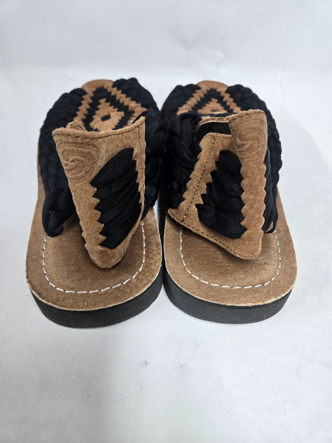 츄바스코 아즈텍 샌들 블랙/브라운 M6W8 상품이미지4