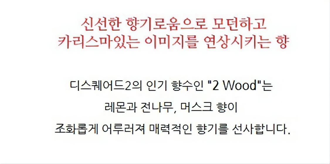 디스퀘어드2 2우드 EDT 50ml 100ml 상품이미지4