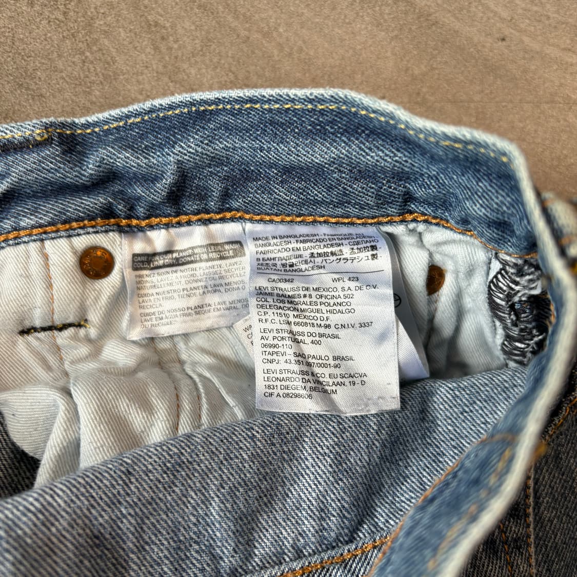 리바이스 정품 501 데님 팬츠 상품이미지10