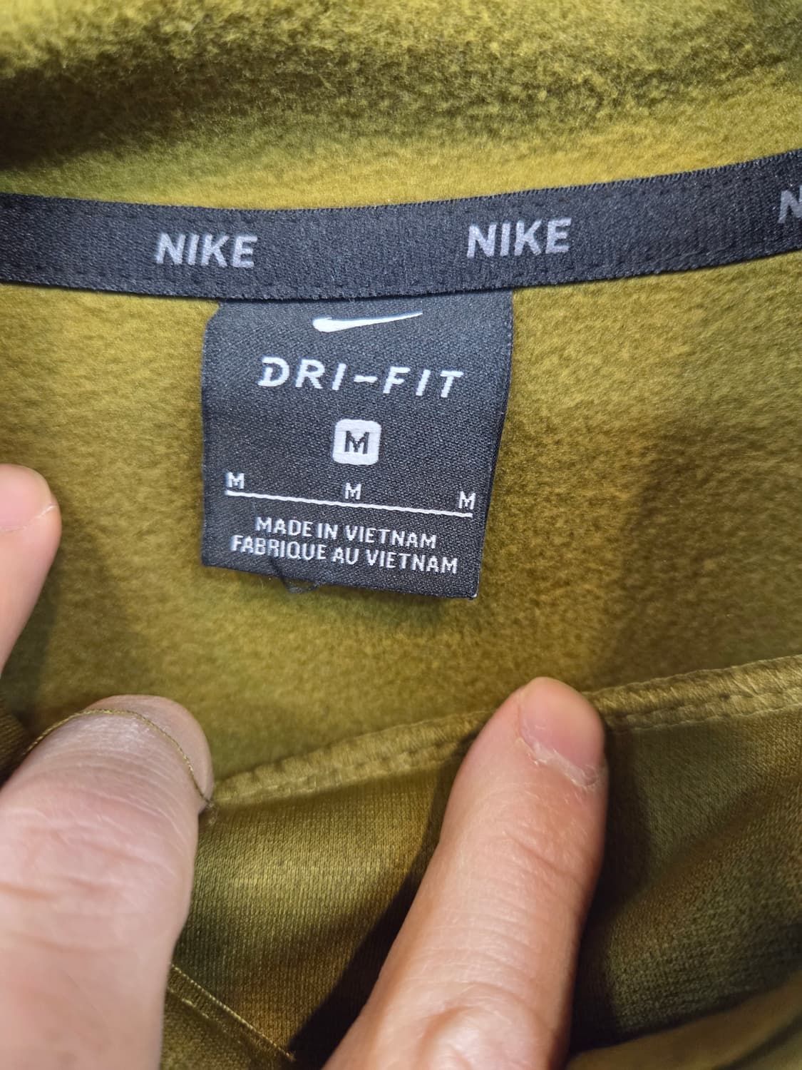 나이키 드라이핏 레더 로고 안감플리스 기능성 풀집후디 m 상품이미지3