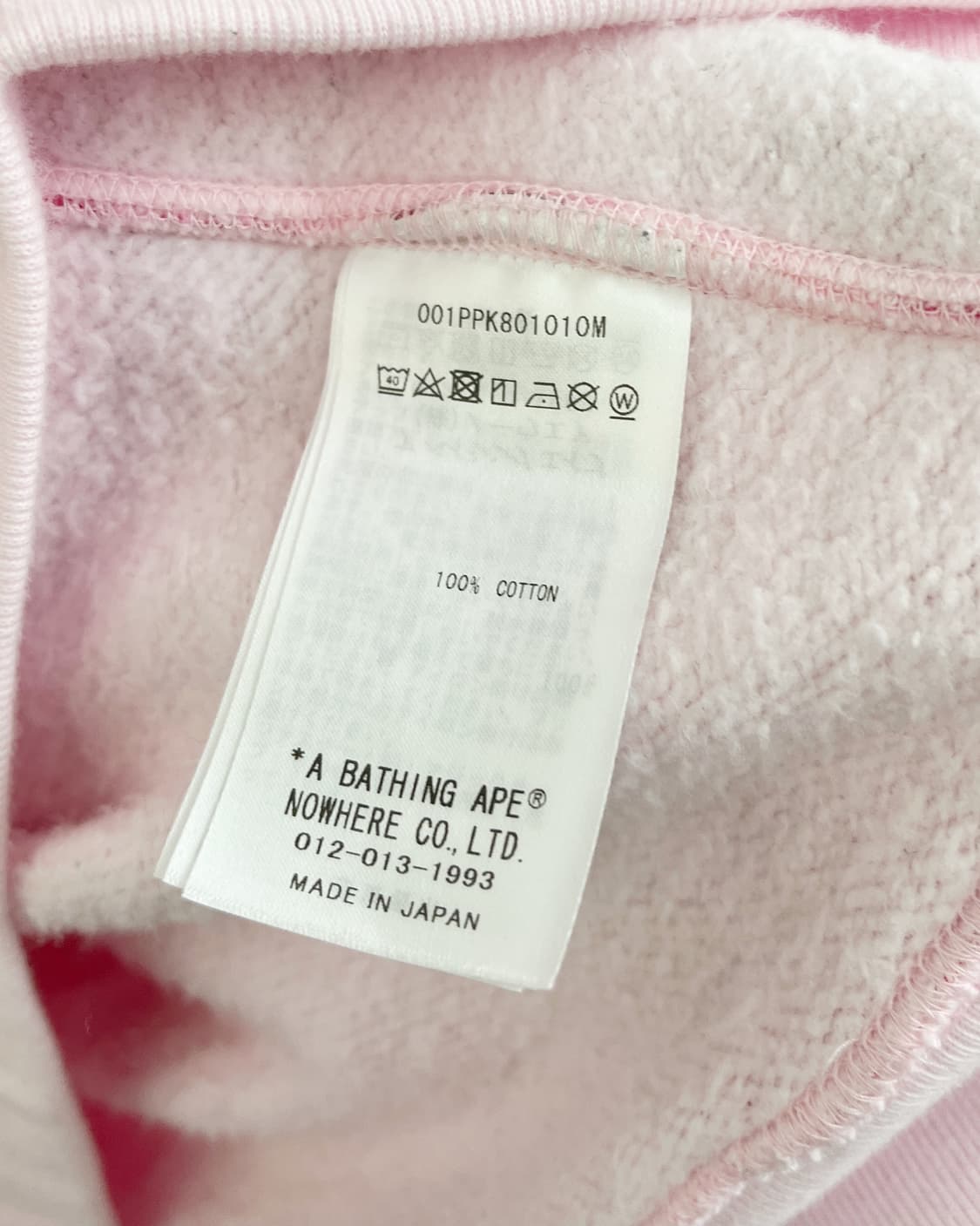 베이프 ABC 핑크 카모 샤크 하프집업 후디 상품이미지9