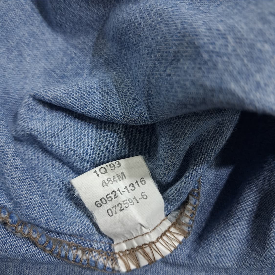 CL530 XL 리바이스 90s 레드탭 60521 데님 셔츠 남방 상품이미지7