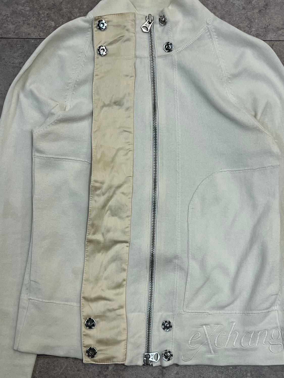 아르마니 익스체인지 트랙 자켓 아이보리 M #csz2186 상품이미지5