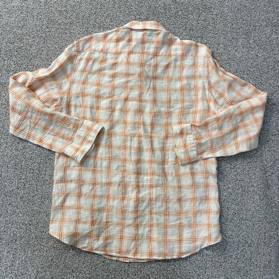 105 헤지스 남성 체크 린넨 셔츠 남방 0323J 상품이미지3