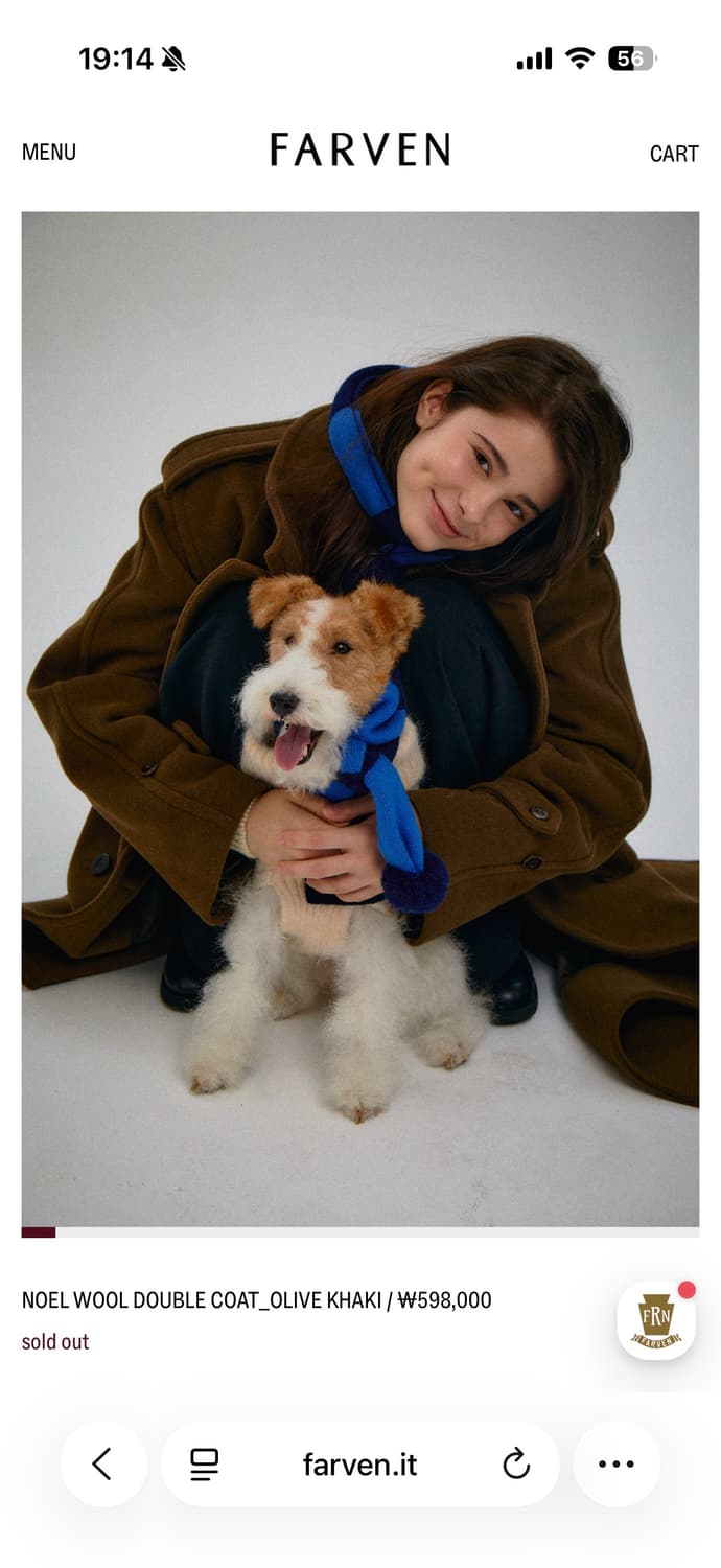 파르벵 울 더블 코트 상품이미지2