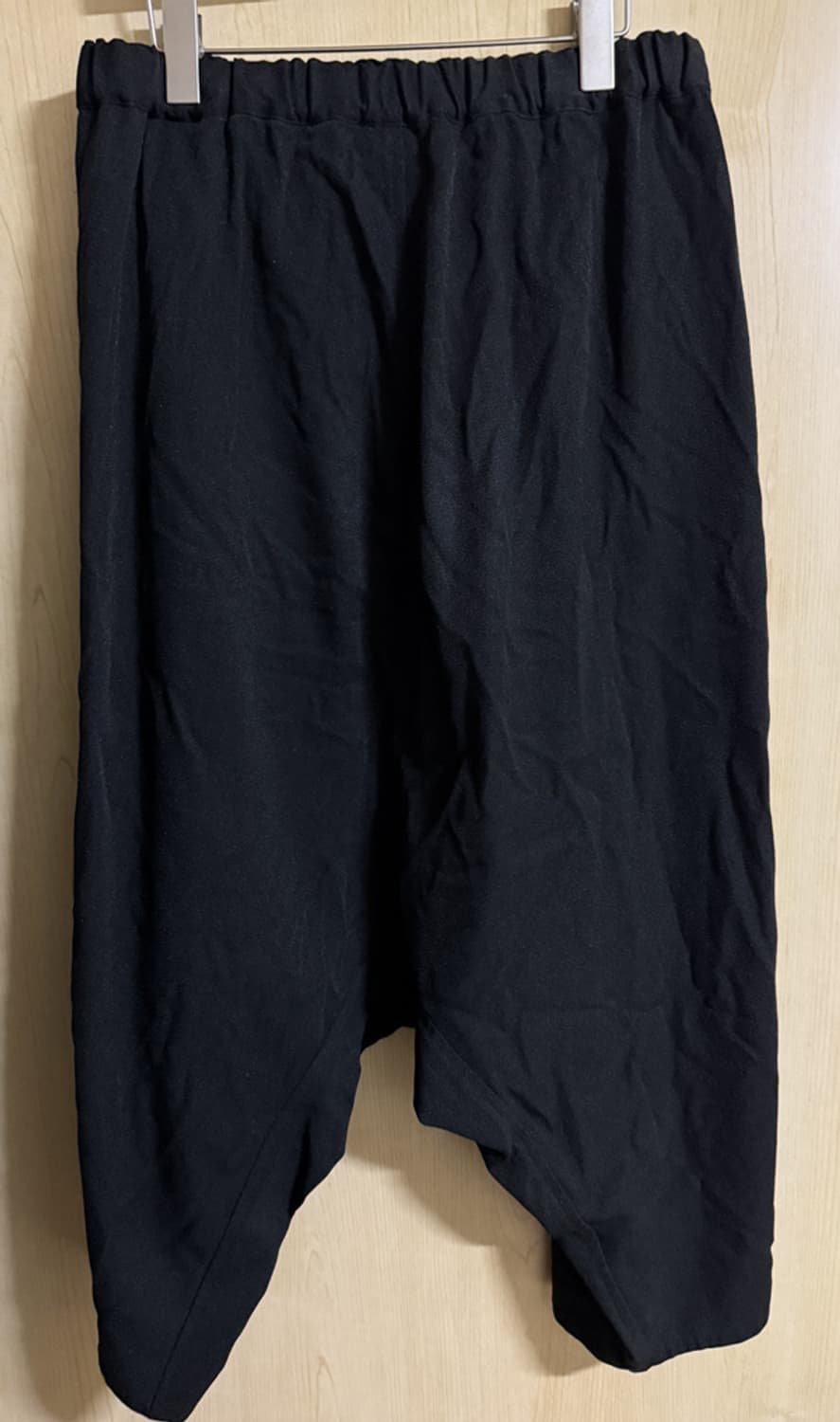 [L] 블랙 꼼데가르송 사루엘 팬츠 상품이미지2