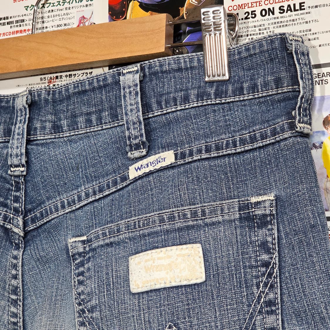 JPN 랭글런 연청 워싱 데님 팬츠 상품이미지4