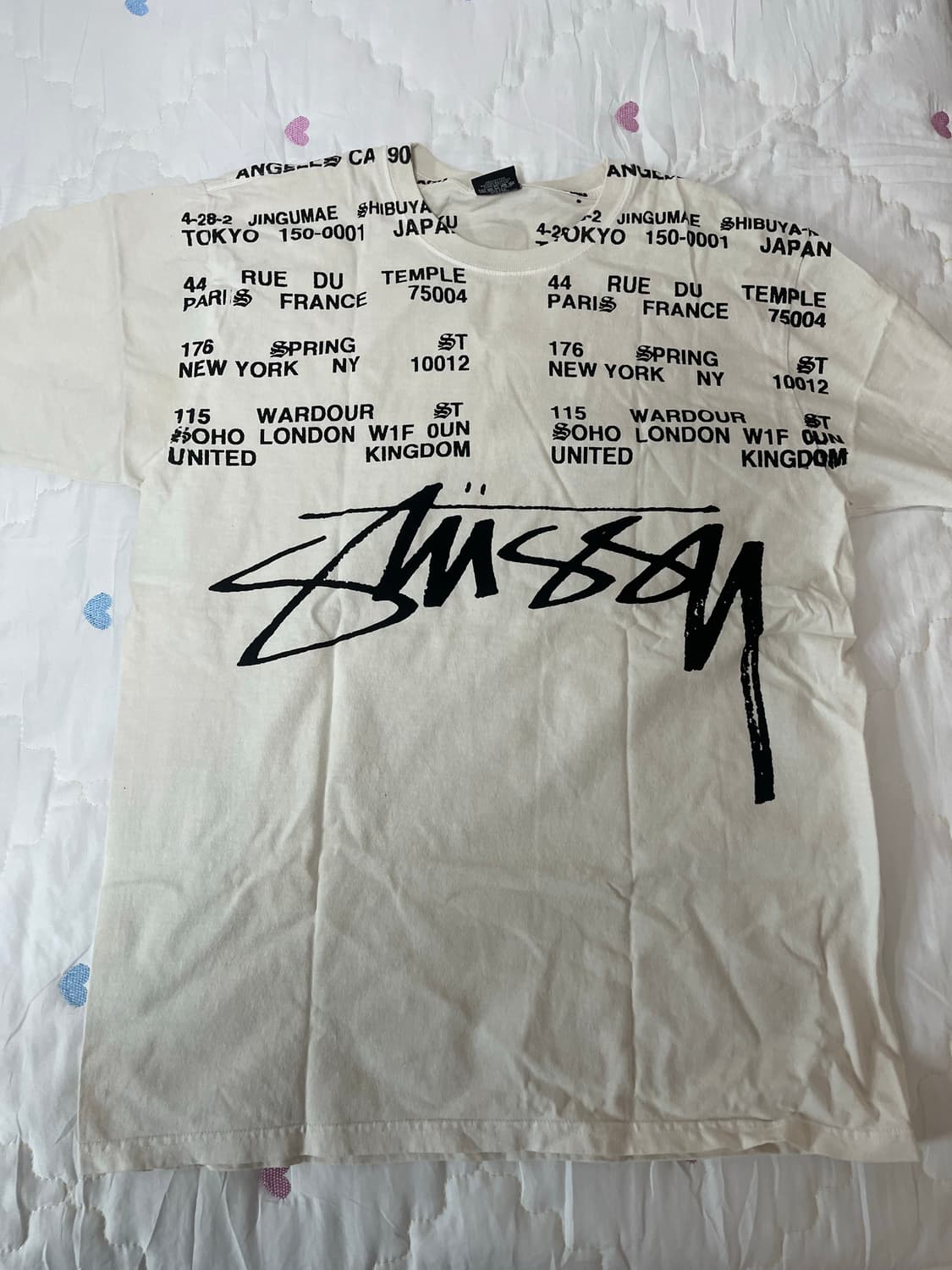 스투시 월드투어 티셔츠 상품이미지1