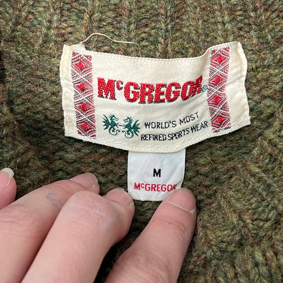 맥그리거 엘보패치 꽈배기 니트 s08810 상품이미지5