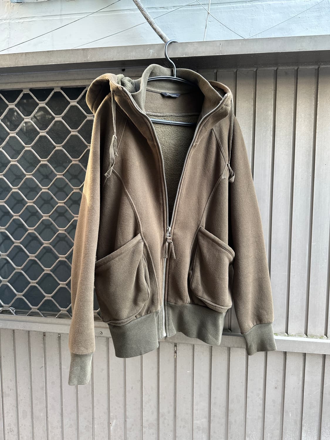 VINTAGE high neck back printing hood zip 상품이미지8