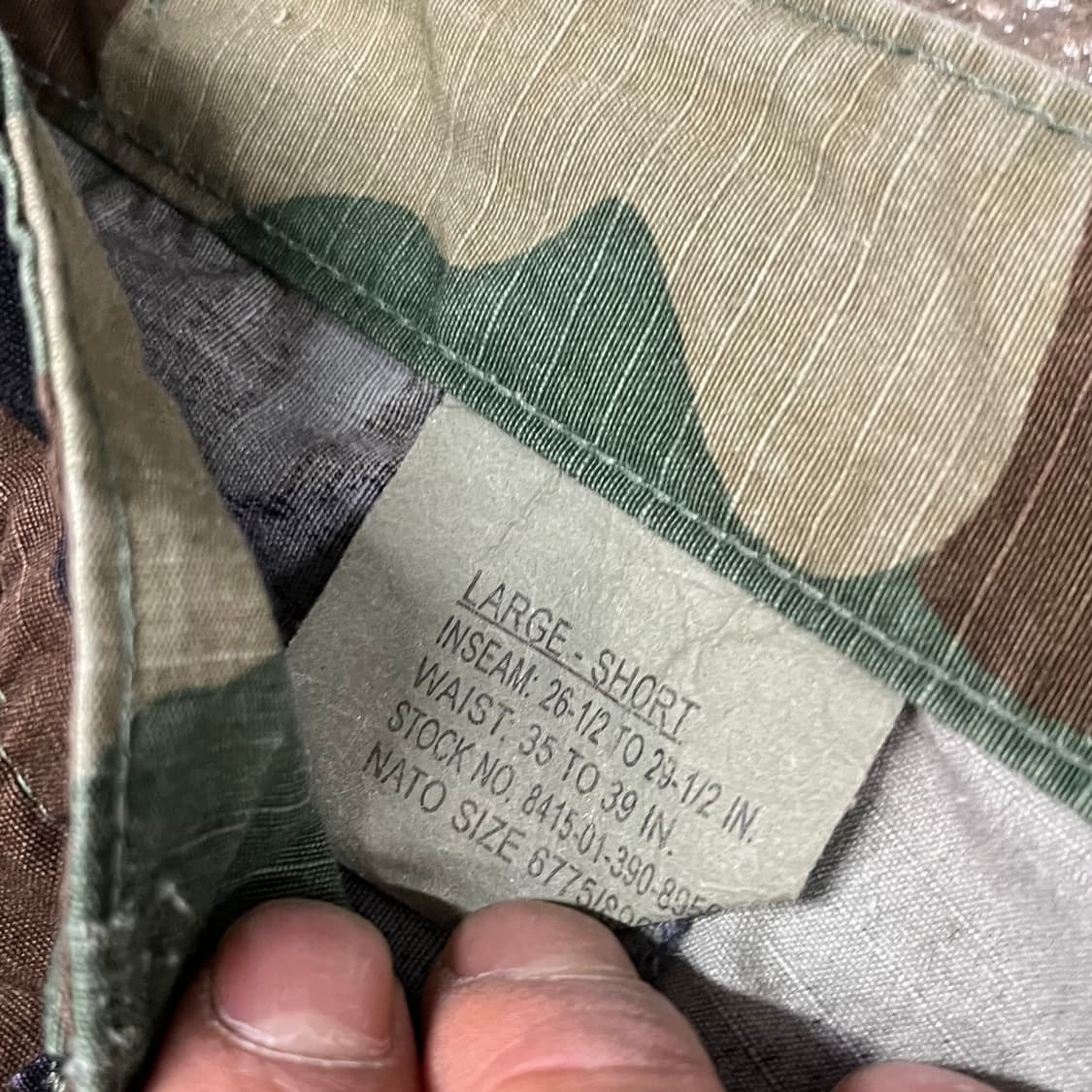 미군 우드랜드 BDU  컷오프 쇼츠 (~37”) 상품이미지6