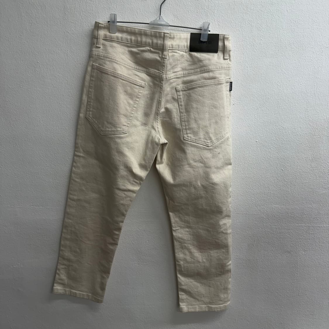 아스페시 크림 아이보리 데님 팬츠 26 상품이미지3