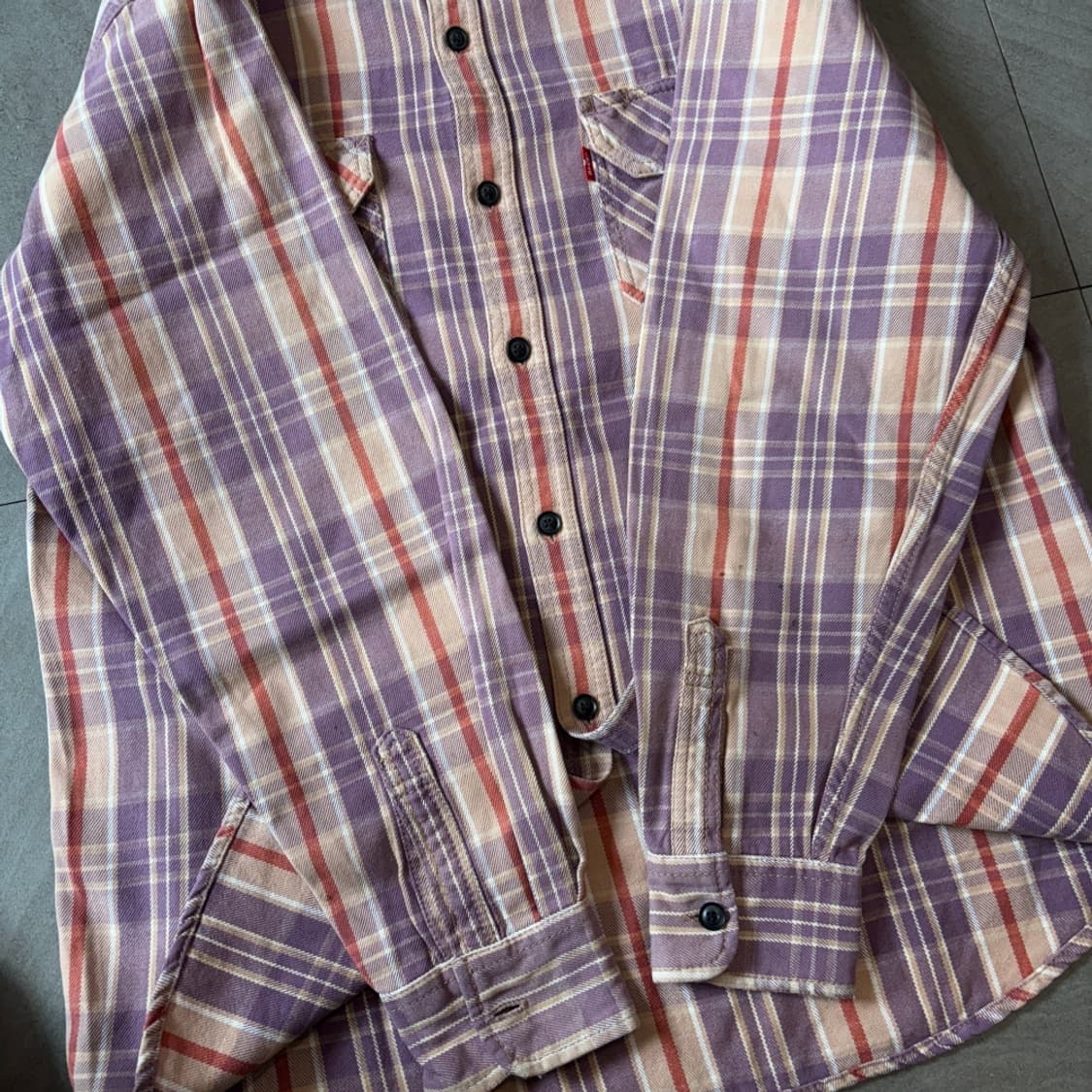 리바이스 정품 체크 해비 코튼 셔츠 상품이미지8