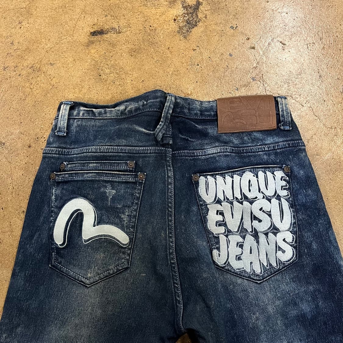 [정품/30] 에비수 데님 청바지 블루 워싱진 b10 상품이미지4