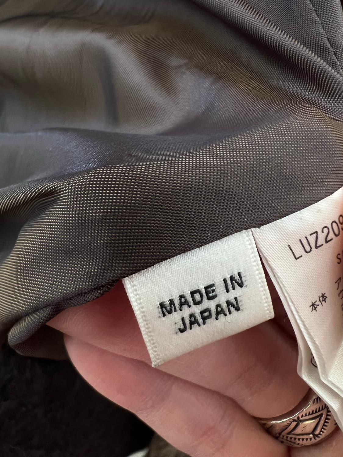 일본브랜드 lui's 모헤어 알파카 체크자켓 판매 japan made 상품이미지6