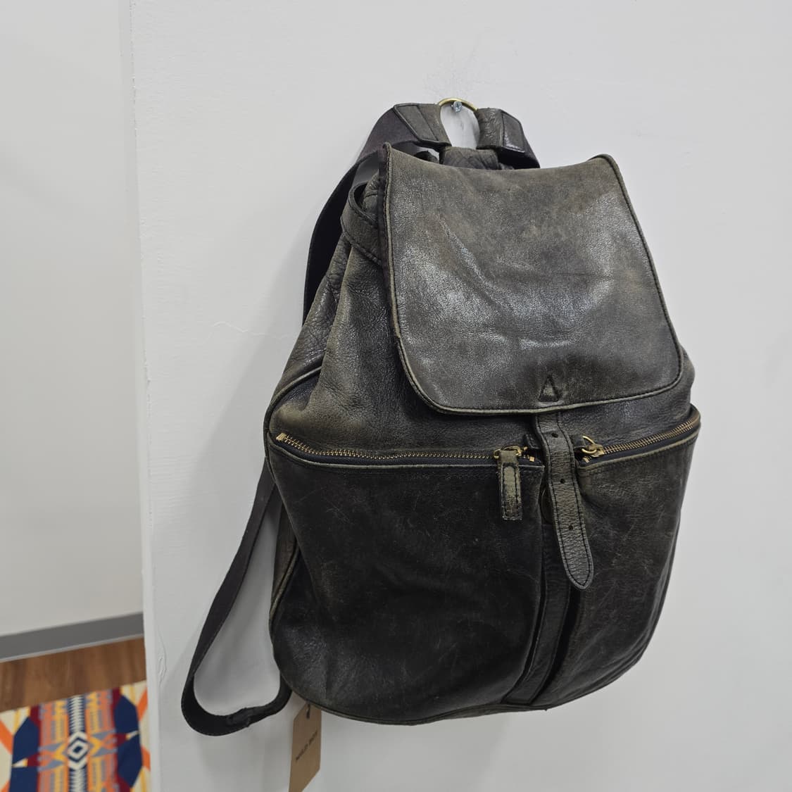 요지야마모토 악세사리 라인 레더 백팩 상품이미지3