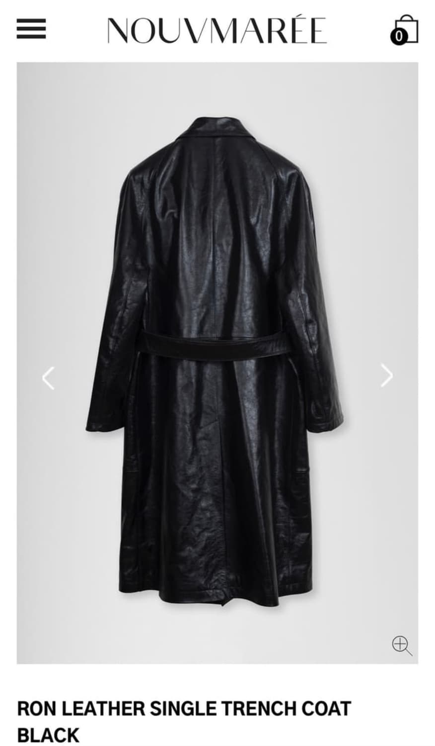 누마레 레더 트렌치코트 상품이미지4
