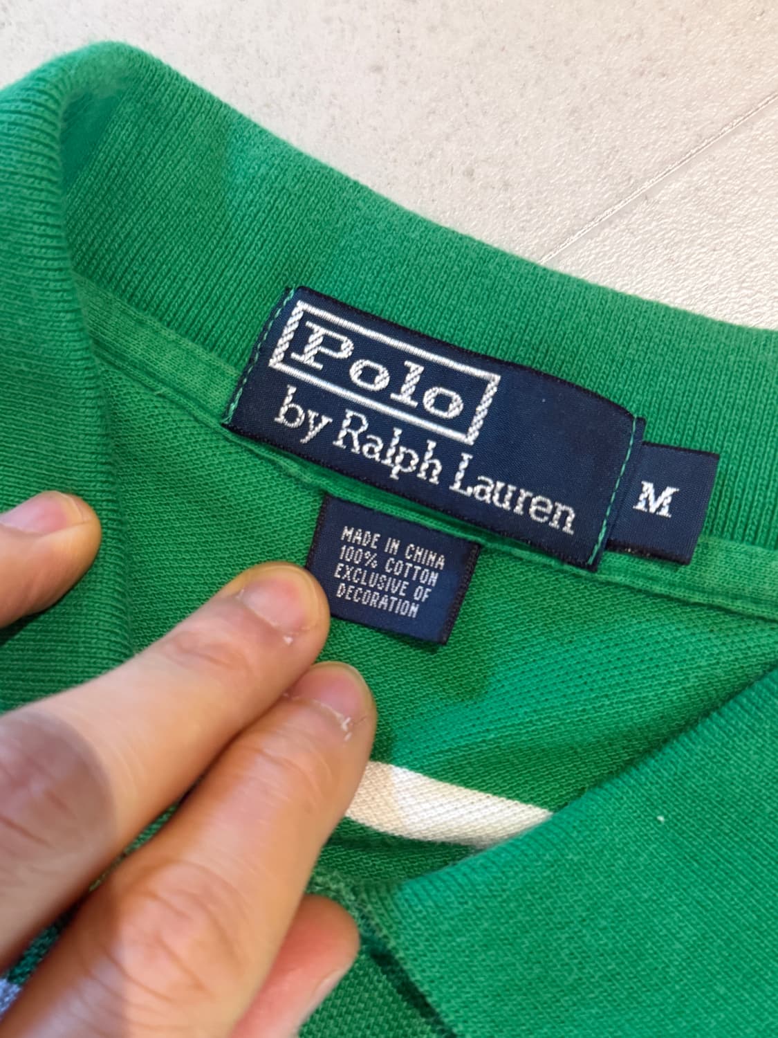 폴로 랄프로렌 카라티 그린 스트라이프 상품이미지3