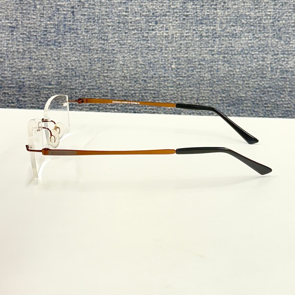 브라운 사각 무테 안경 상품이미지4