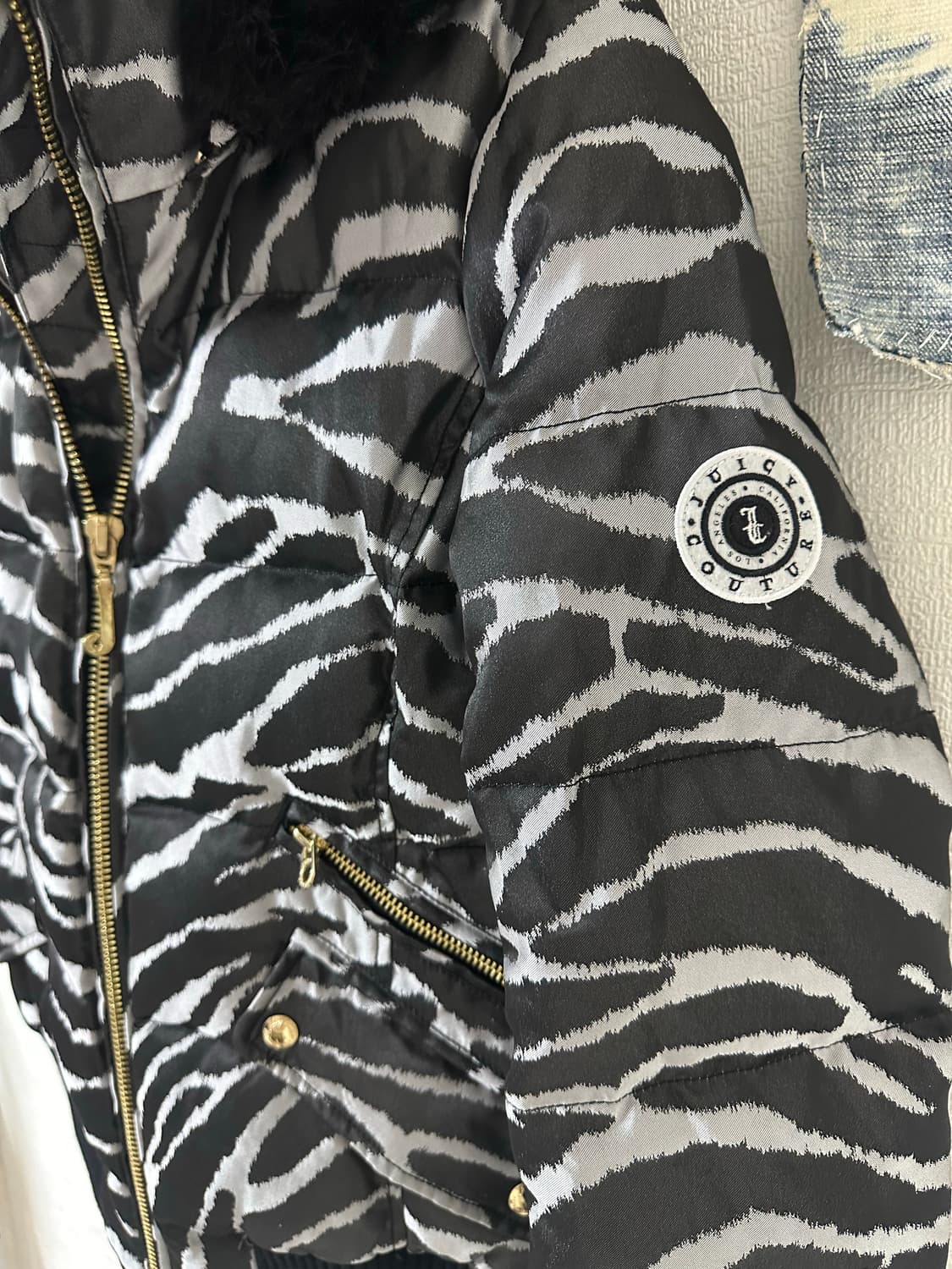 (rare) 쥬시 꾸뛰르 퍼 트리밍 구스다운 숏패딩 s 상품이미지2