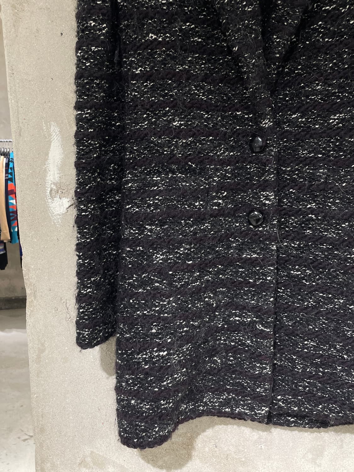 이자벨 마랑 에뚜왈 차콜 스트라이프 체스넛 버튼 알파카 울 자켓 상품이미지4