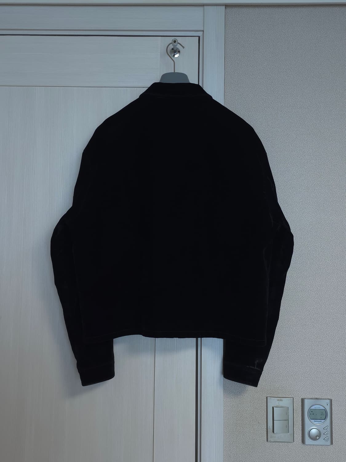 [XXL] 프라다 벨벳 블루종 자켓 블랙 상품이미지3