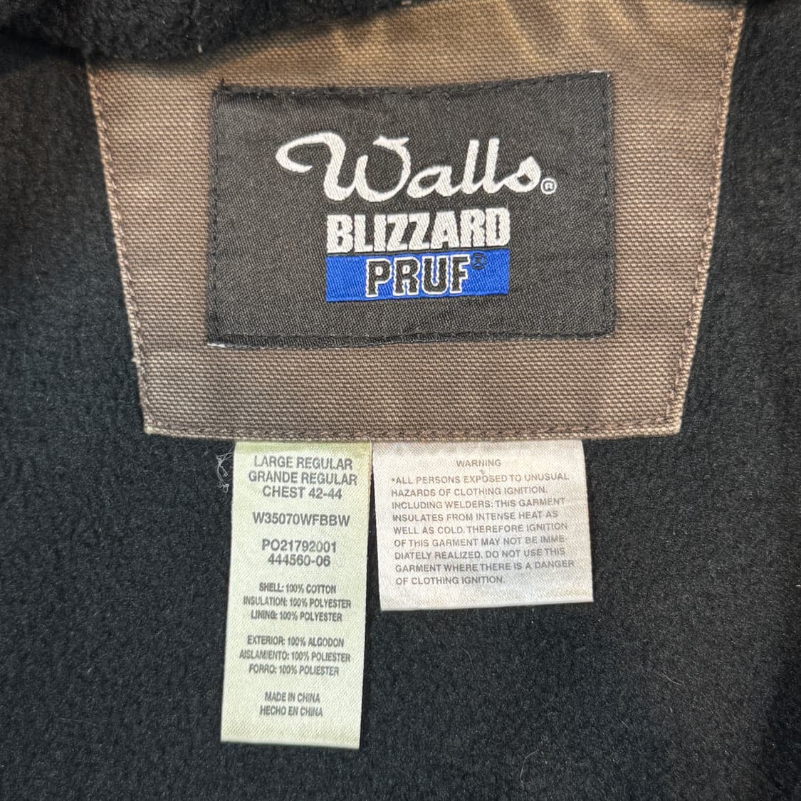 L) Walls 월즈 USA 워크웨어 액티브 워크 자켓 다크 브라운 상품이미지7