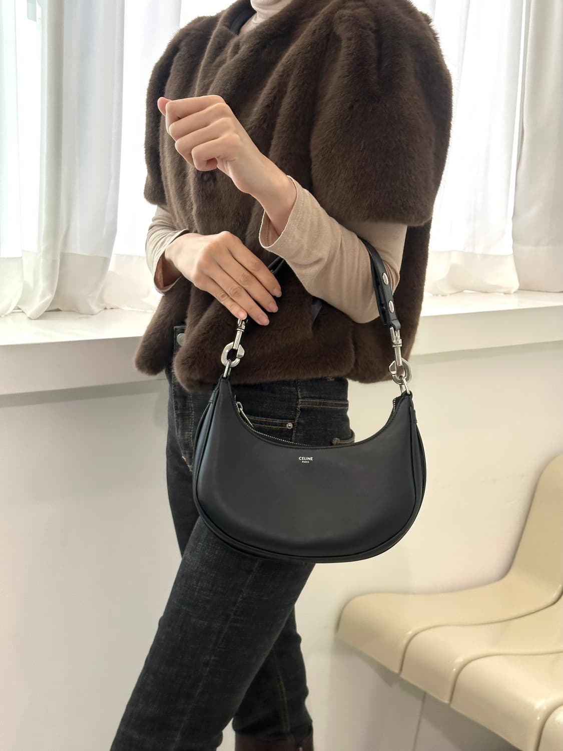 [A+ 정품] 셀린느 아바백 미디움 블랙 은장 상품이미지6