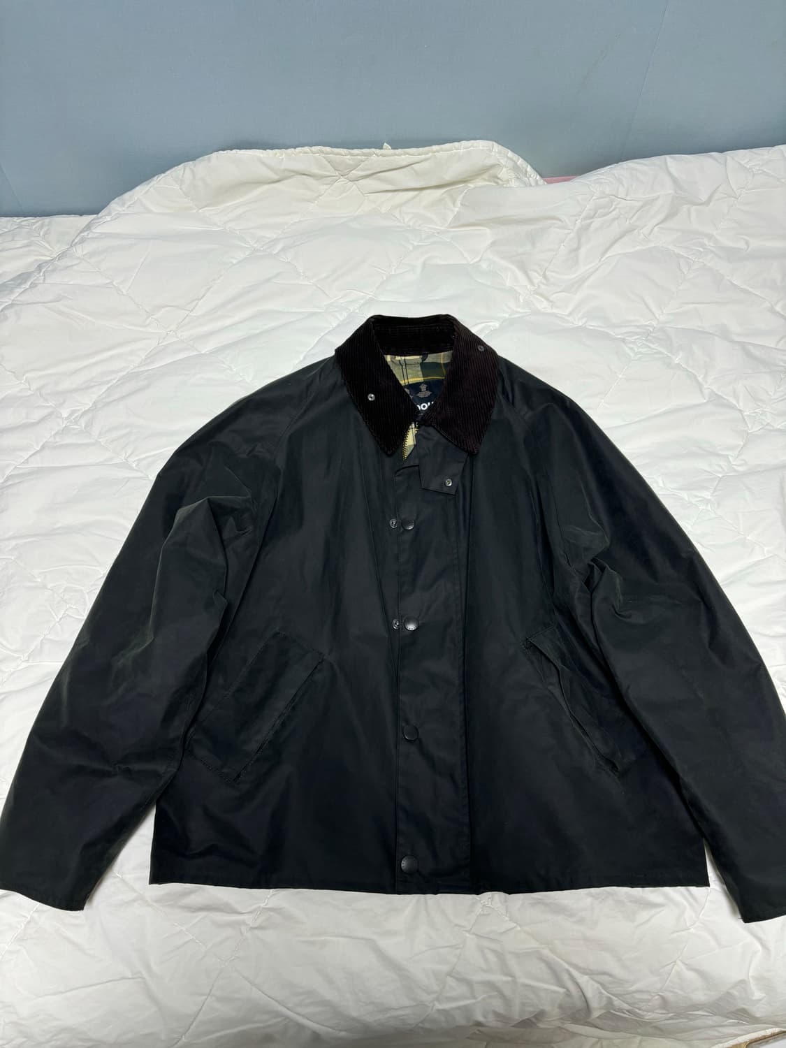 [40] 바버 트랜스포트 세이지 왁스 자켓 상품이미지1