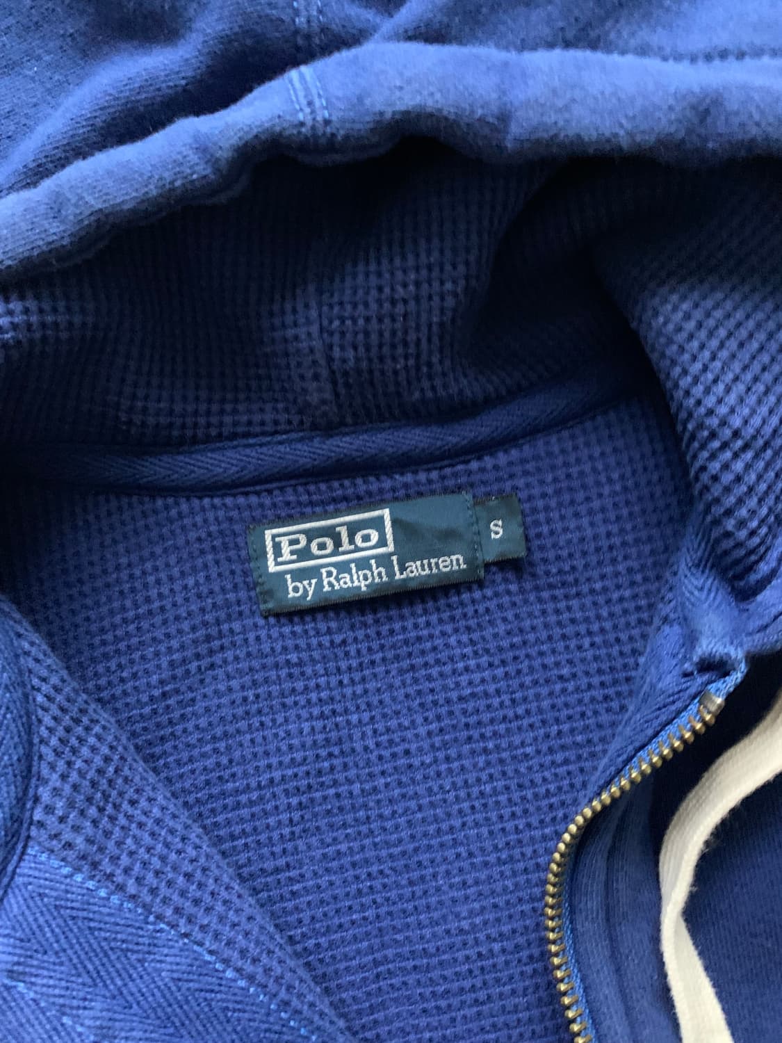 폴로 랄프로렌 포니로고 써멀 헤비 블루 후드집업 상품이미지7