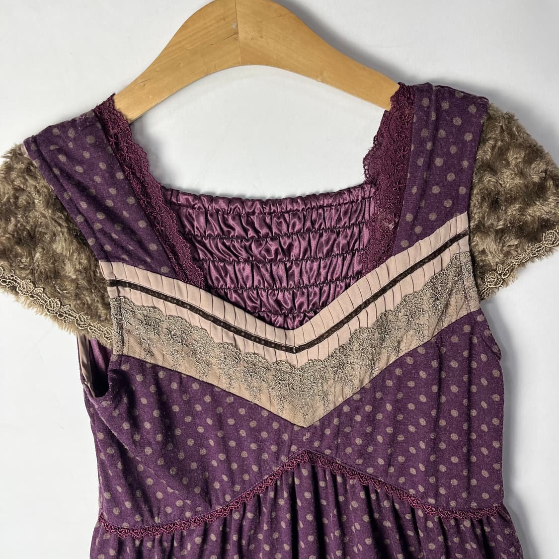 [AXES FEMME] 엑시즈팜 바이올렛 도트 원피스 상품이미지3