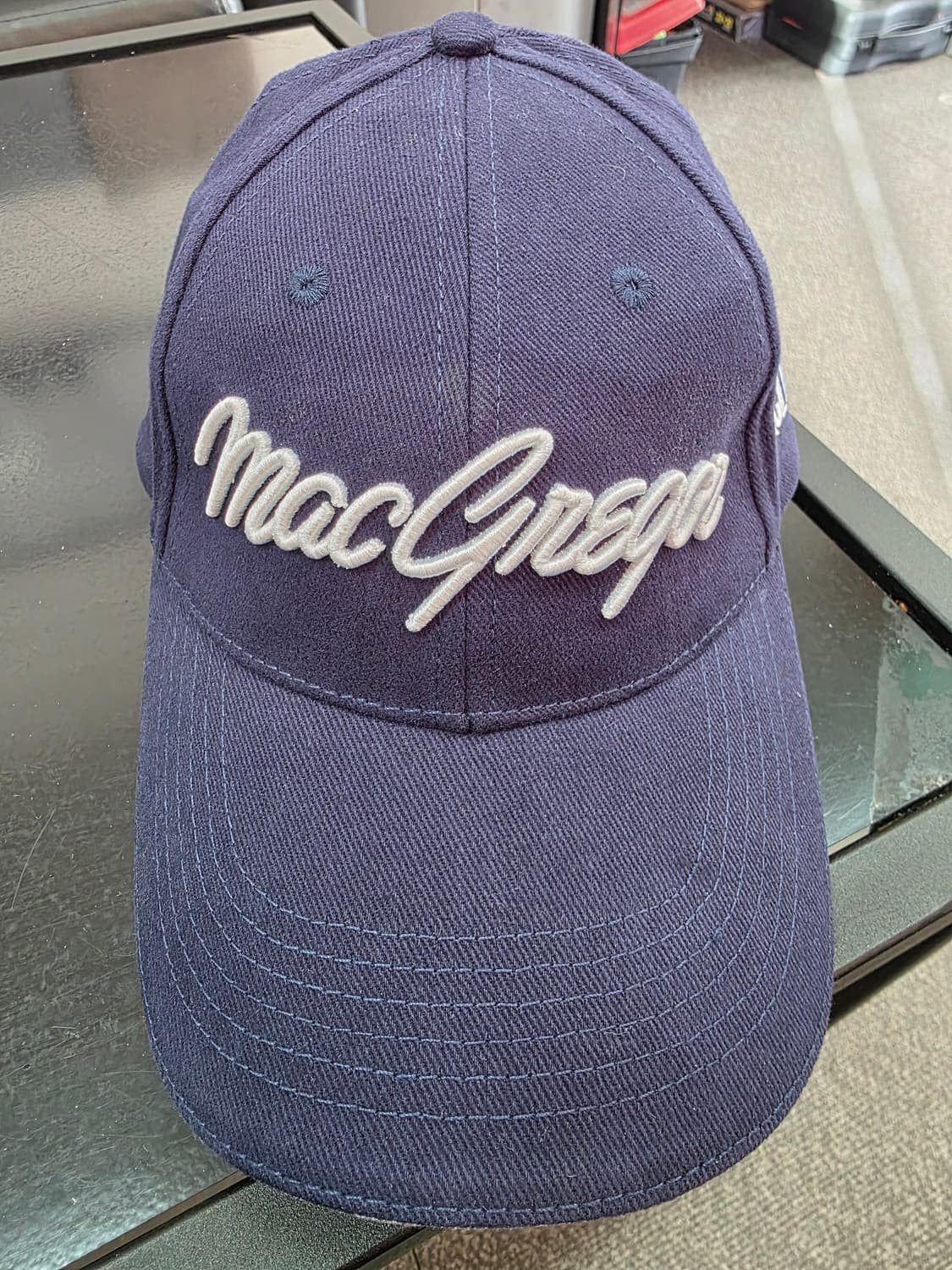 맥그리거 자수 로고 네이비 골프 모자 볼캡 상품이미지2