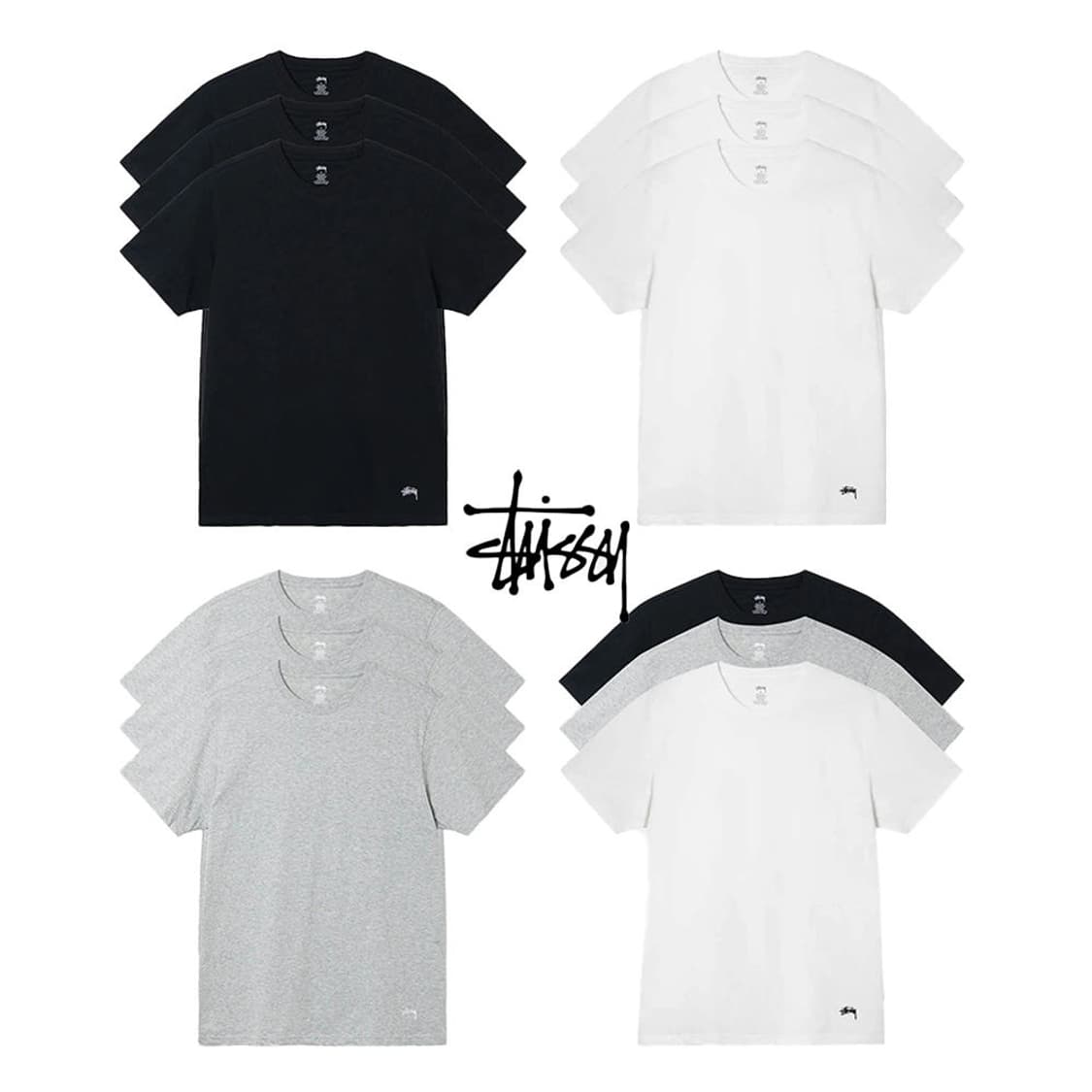 스투시 3팩 언더셔츠 상품이미지3