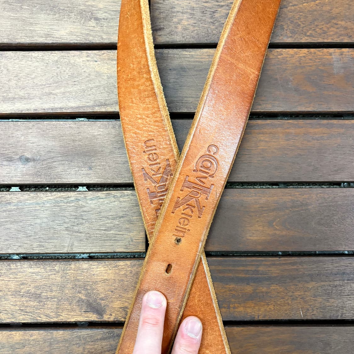 켈빈클라인 진스 웨스턴 레더 벨트 상품이미지3