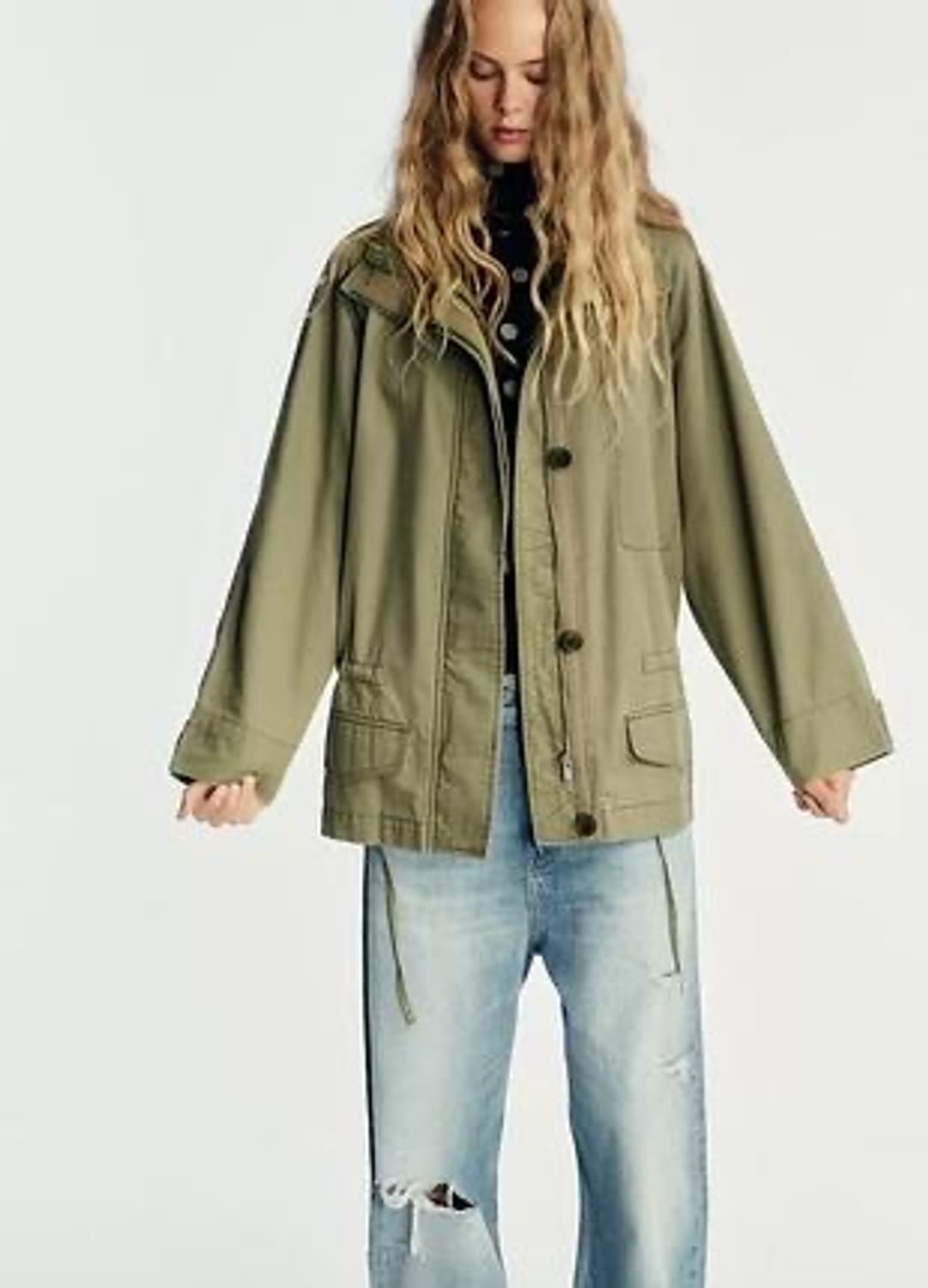 zara 자라 맥시 포켓 야상 자켓  상품이미지6