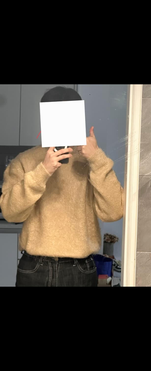 23FW 오라리 슈퍼 키드 모헤어 니트 베이지 A23AP02KM 상품이미지7