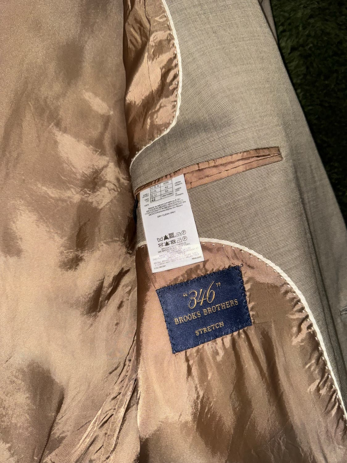 [42R] 브룩스 브라더스 USA 346 스트레치 블레이저 베이지 상품이미지7
