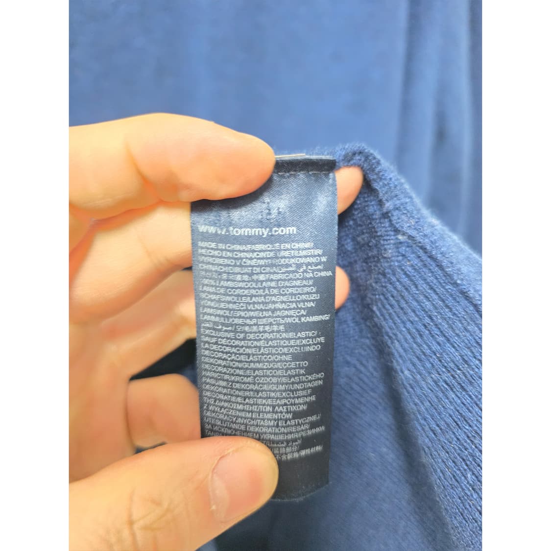 택포_ 타미힐피거 남성 람스울 니트 XXL 상품이미지3