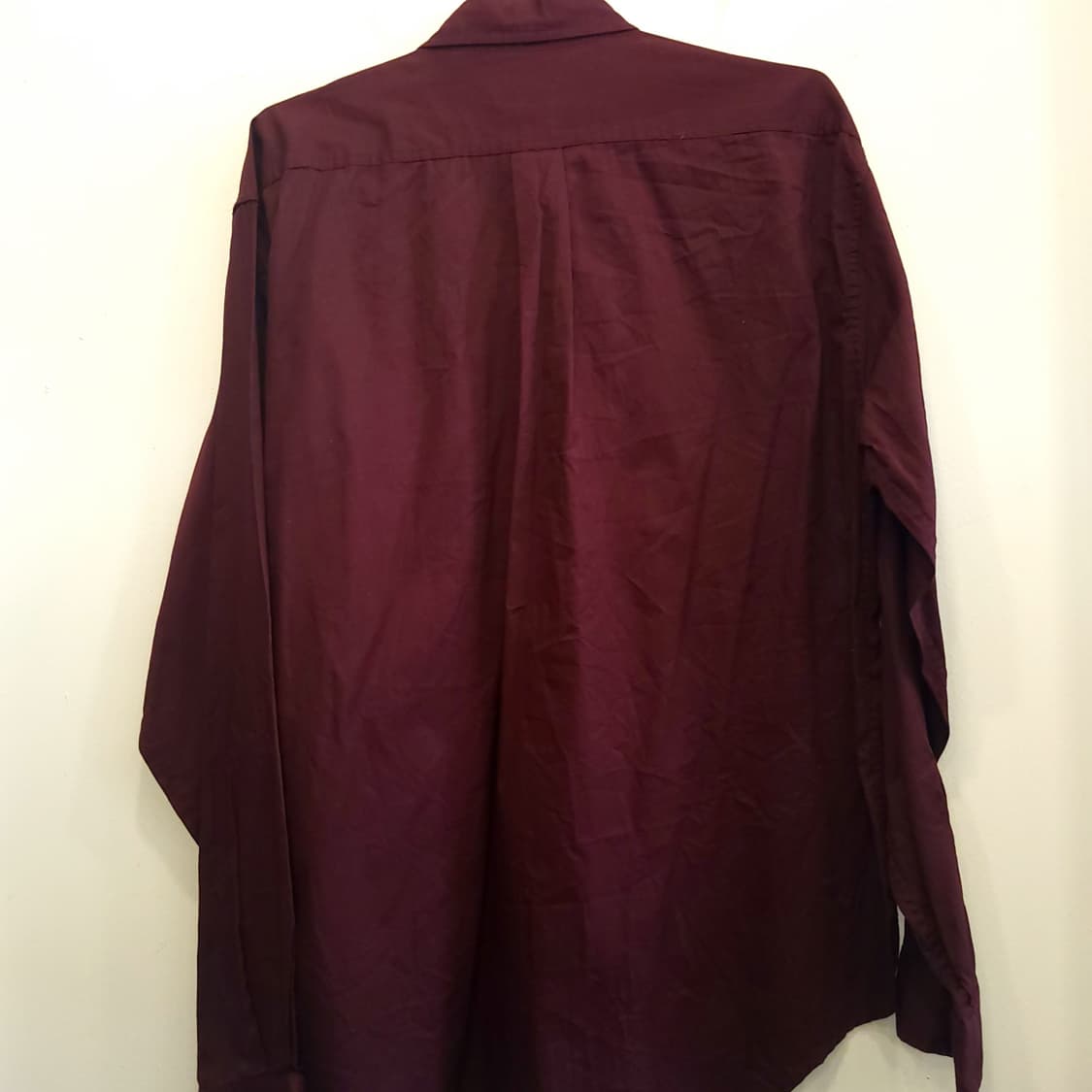 데일리 와인 컬러 코튼 버트 셔츠 상품이미지4