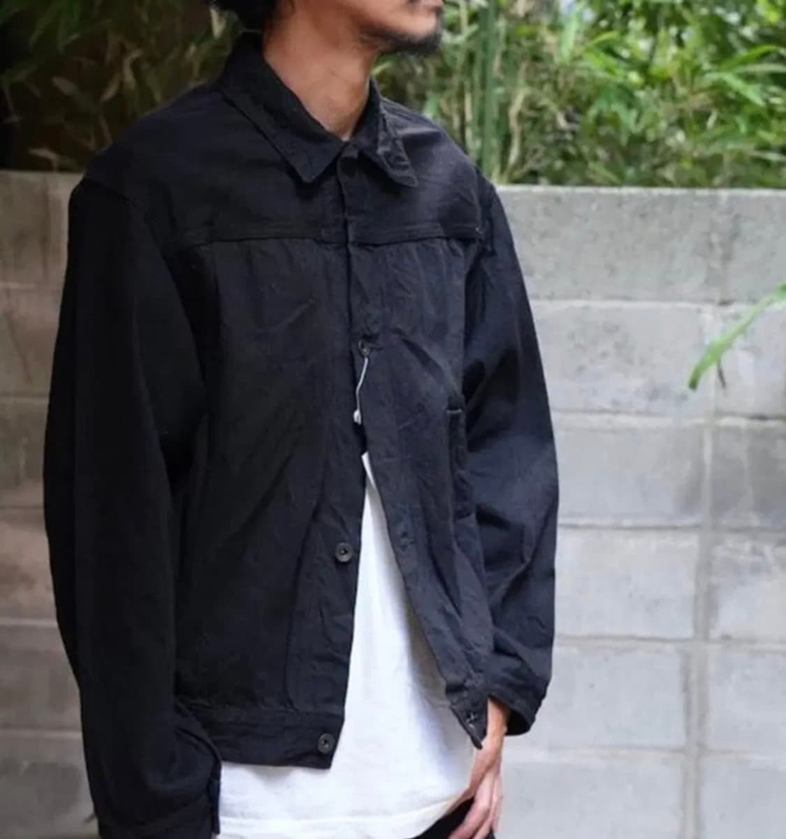 [25ss/코모리] 데님 자켓 / 워시드 블랙 상품이미지2